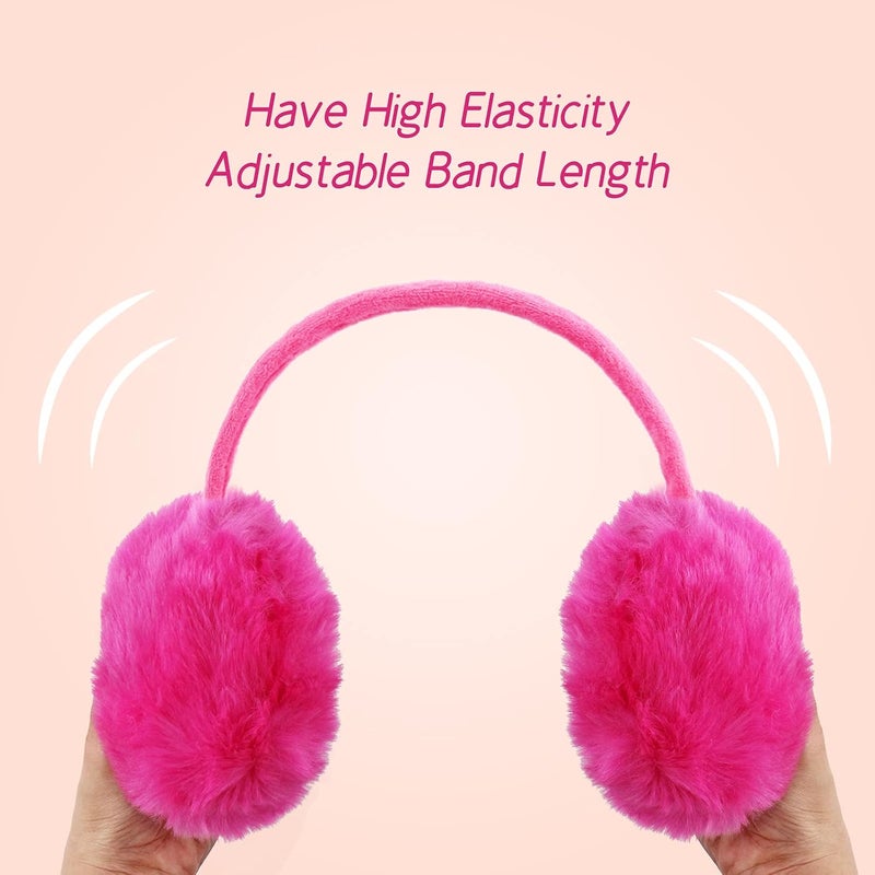 POXIMI Store Women Winter Earmuffs Girl Ski Adjustable Ear Covers for Cute Bow Ear Warmer Outdoor Earmuff Fleece Lining - Image 3